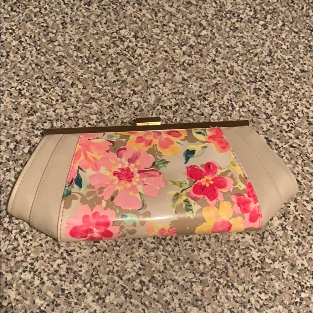 Jessica McClintock floral clutch